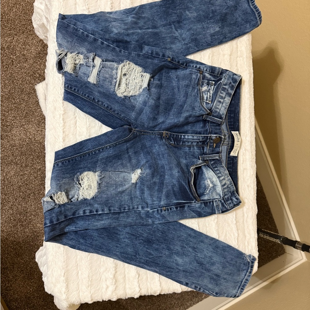Mudd Relaxed Fit Distressed Denim Jeans